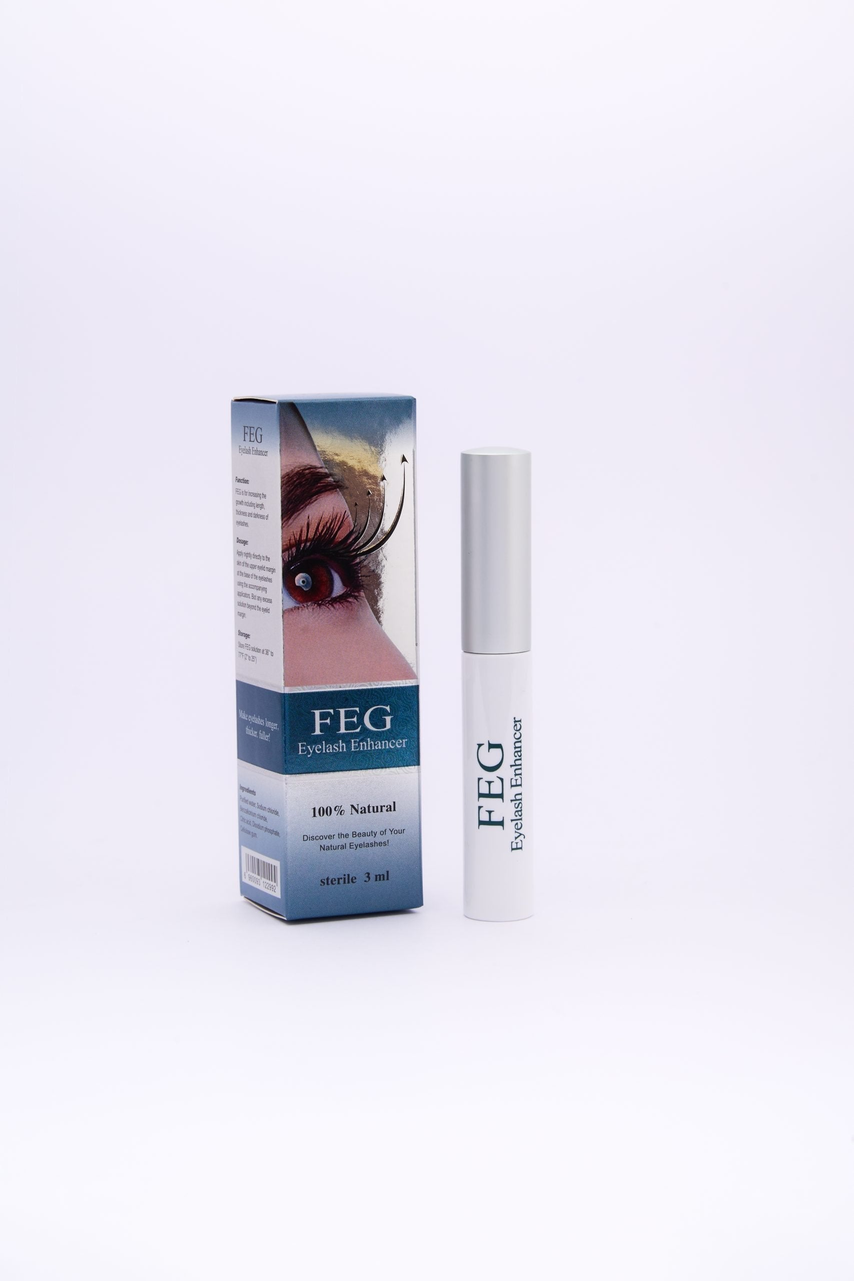 Sérum FEG para crecimiento de pestañas 100% natural - MKPMU Colombia