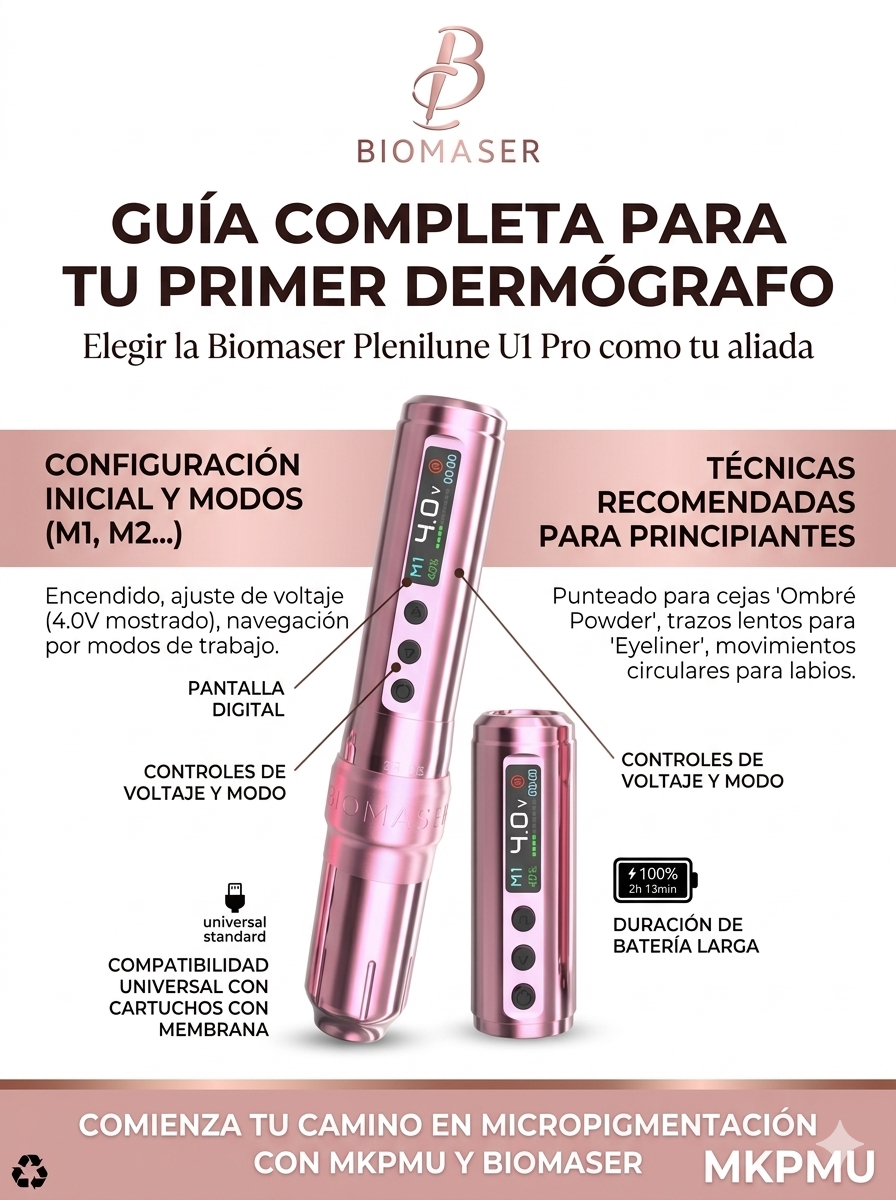 Cómo elegir tu primer dermógrafo para micropigmentación: guía para principiantes