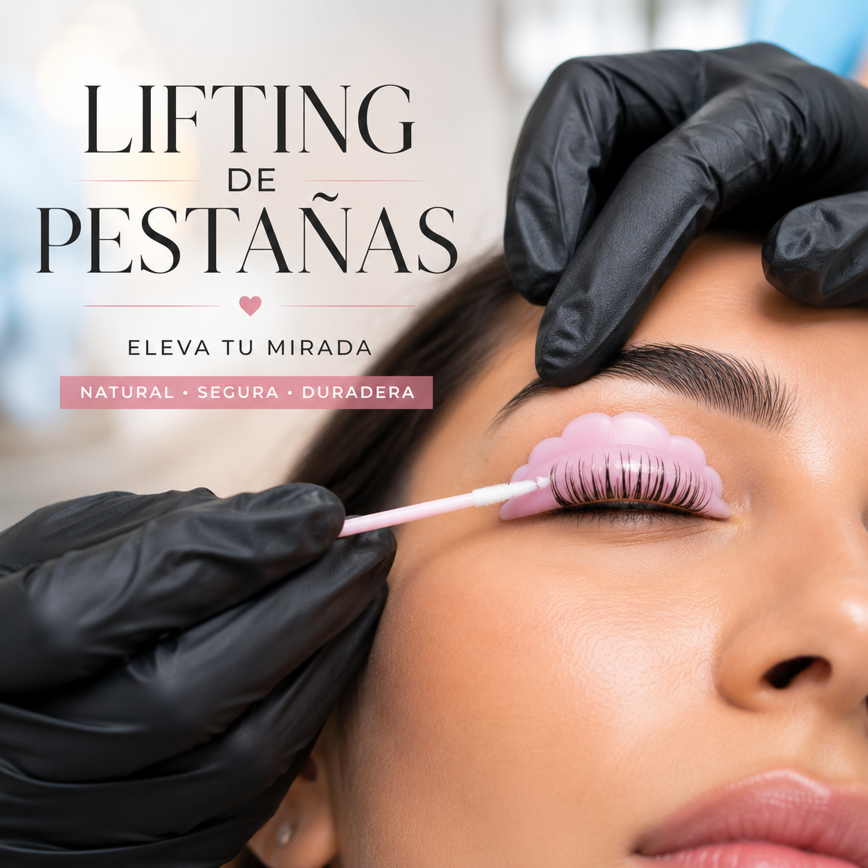 Lifting de pestañas profesional con bigudí de silicona rosa — técnica coreana vs europea | MKPMU