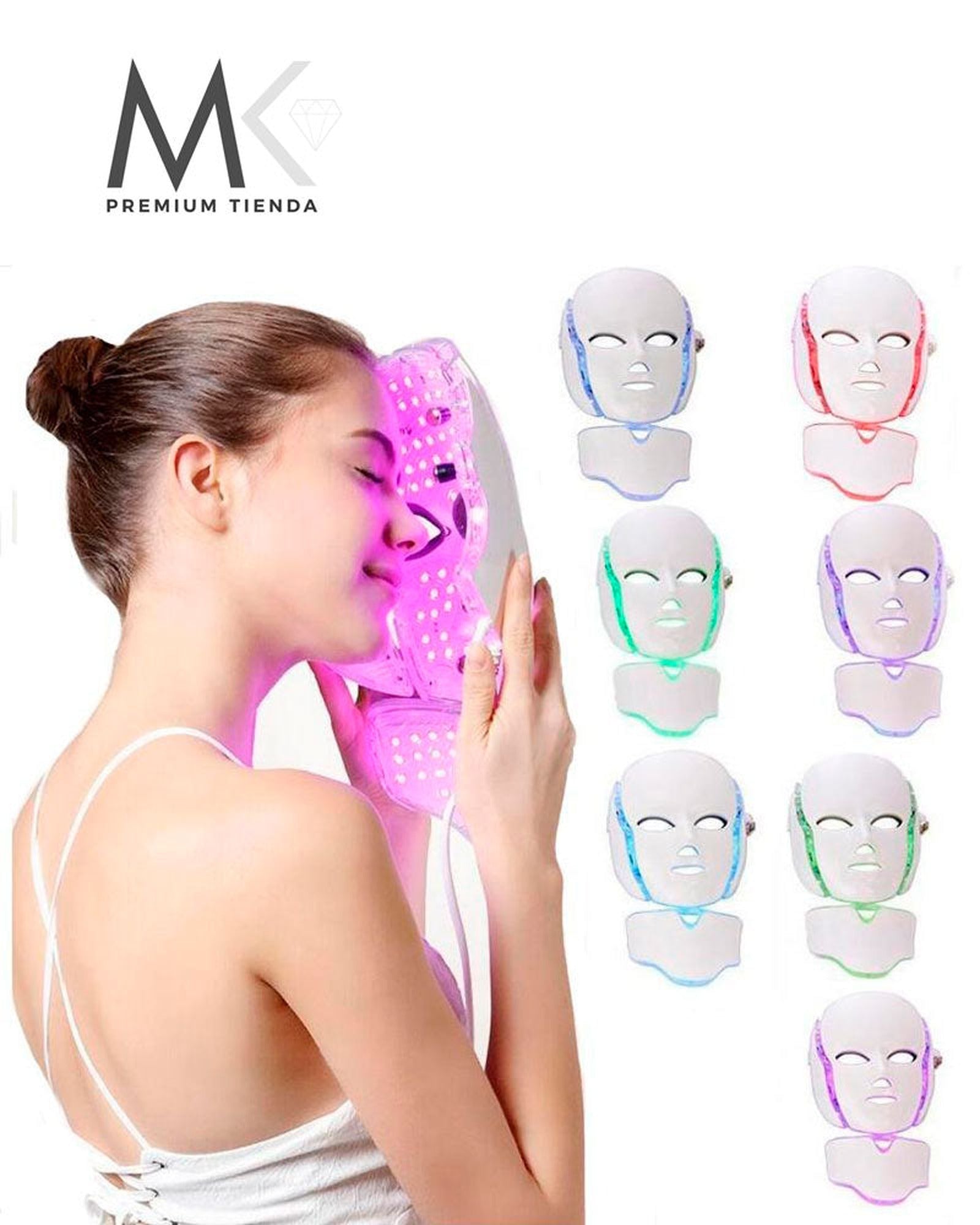 Máscara Led con Cuello