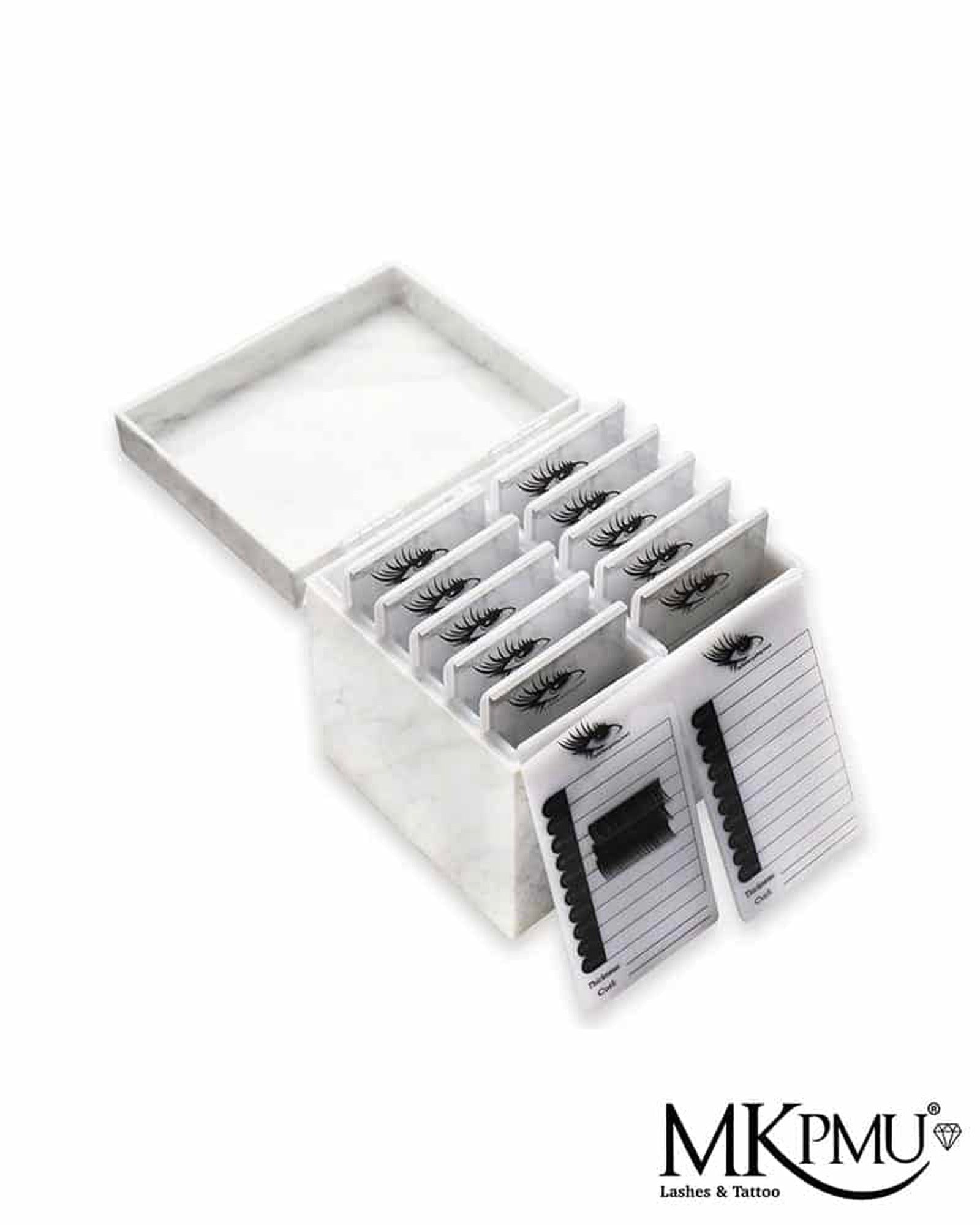 Caja Organizadora de Pestañas Doble | Insumos Micropigmentación Colombia | MKPMU