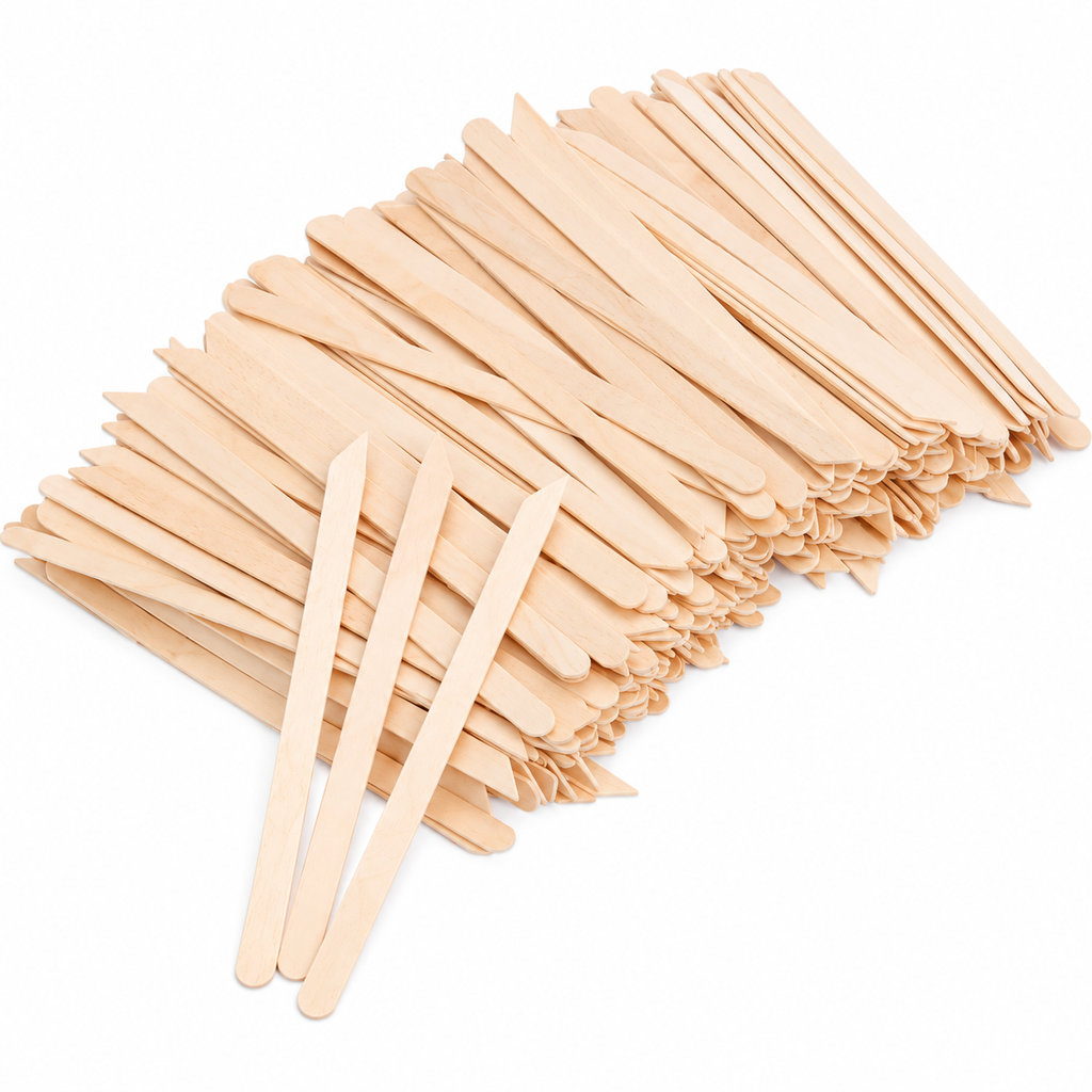 Aplicadores de Cera de Madera para Depilación Facial y Cejas