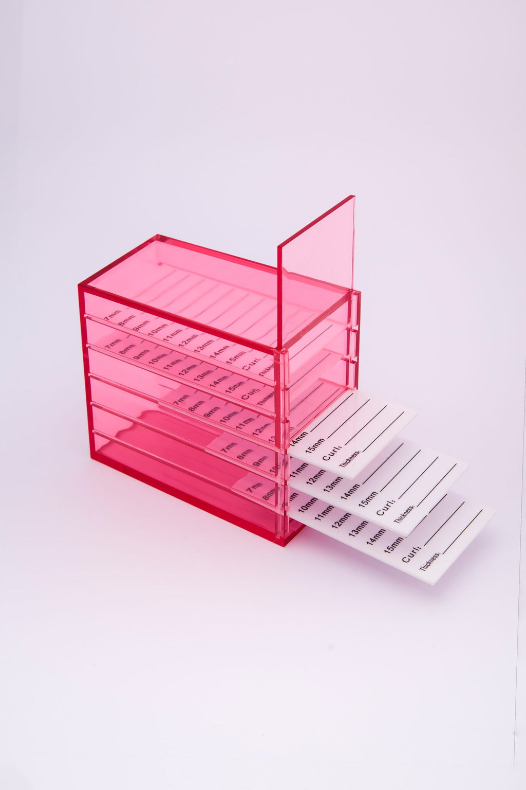 CAJA ORGANIZADORA PESTAÑAS ROSA MKP