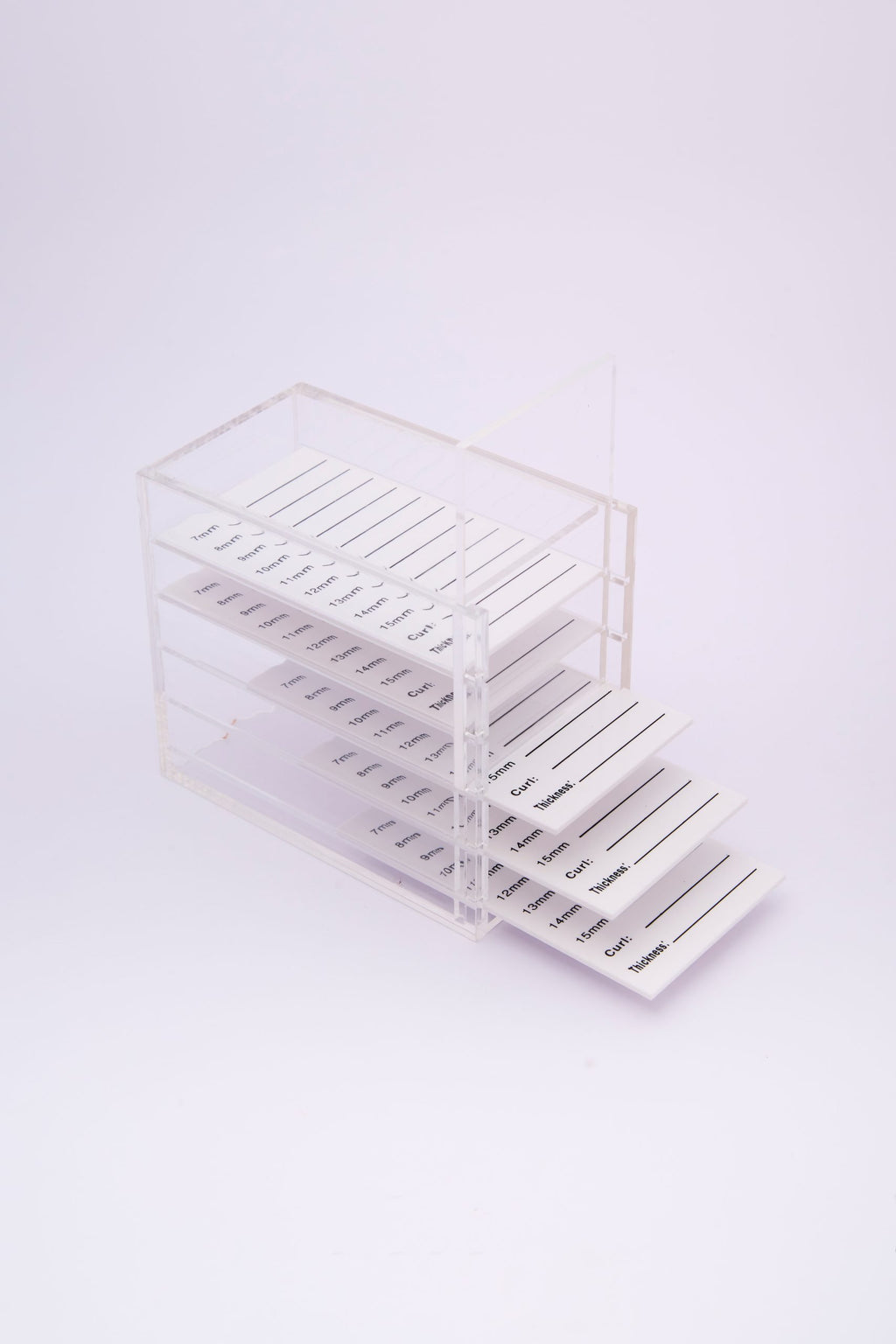 CAJA ORGANIZADORA TRANSPARENTE PESTAÑAS MKPMU