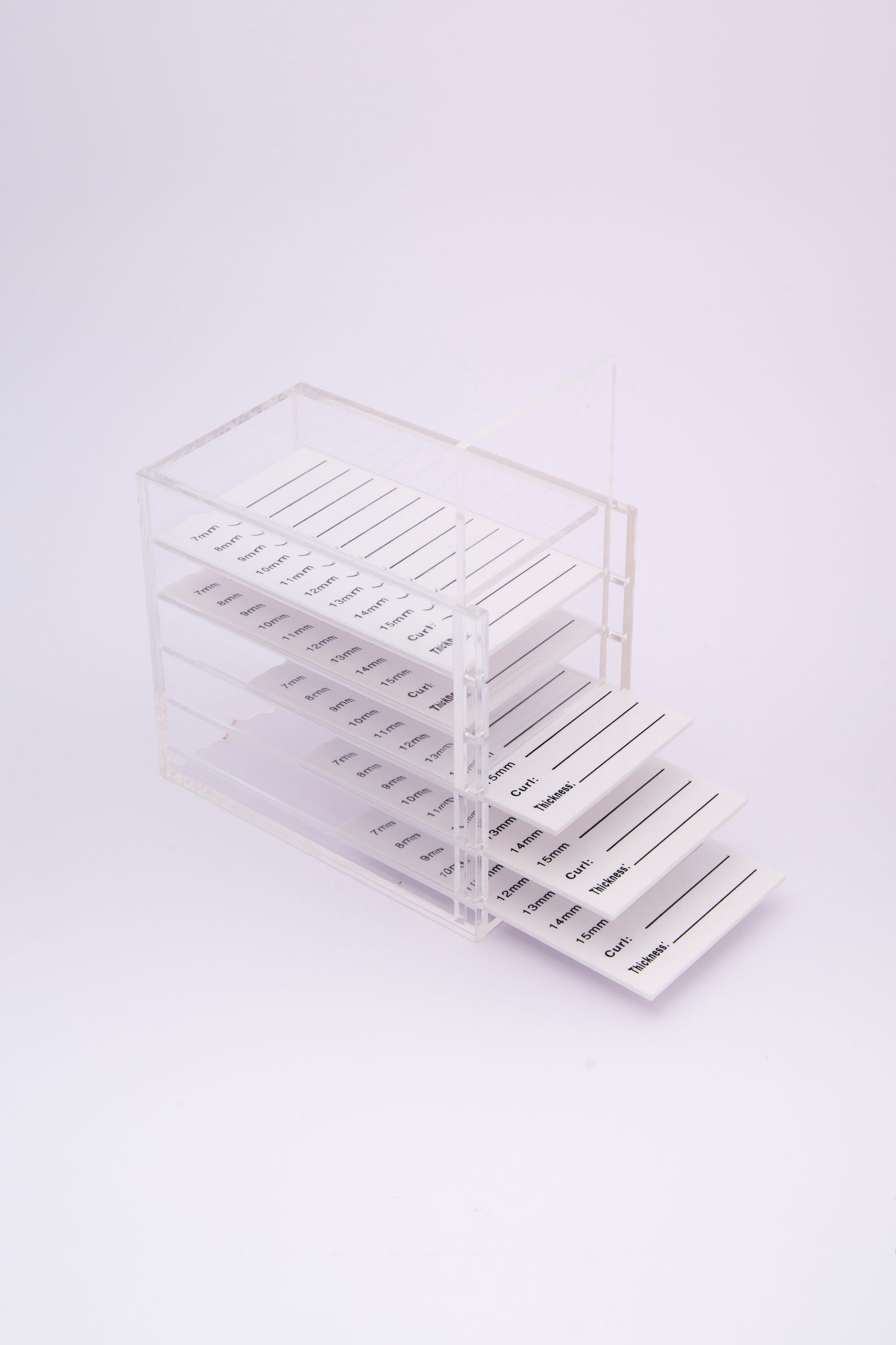 CAJA ORGANIZADORA TRANSPARENTE PESTAÑAS MKPMU