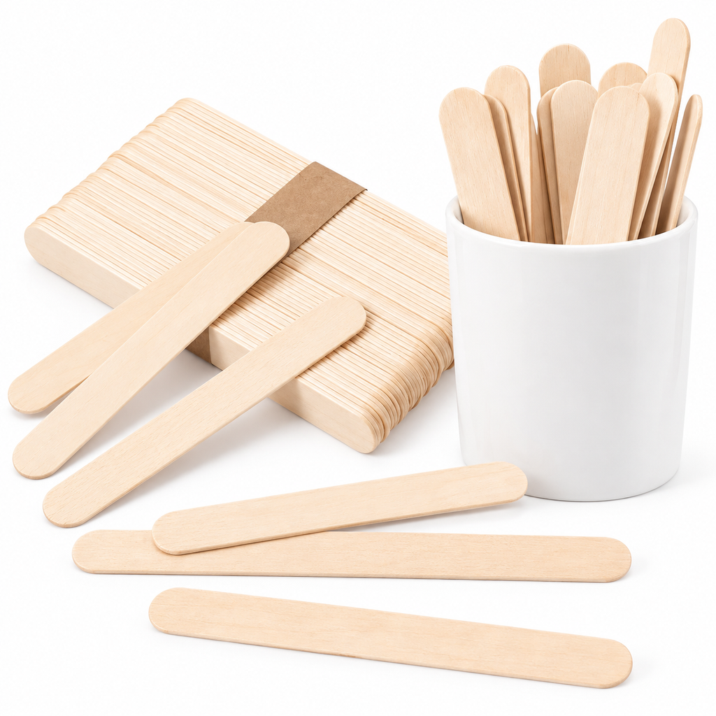 Espátulas desechables de madera para depilación x 50