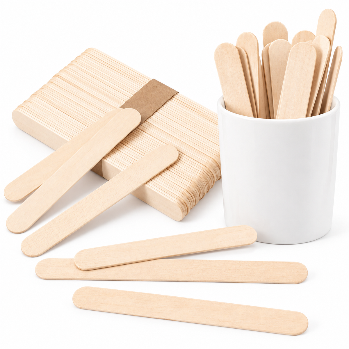 Espátulas desechables de madera para depilación x 50