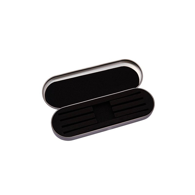 Estuche Pinzas Metálico para extensión de pestañas MKPMU