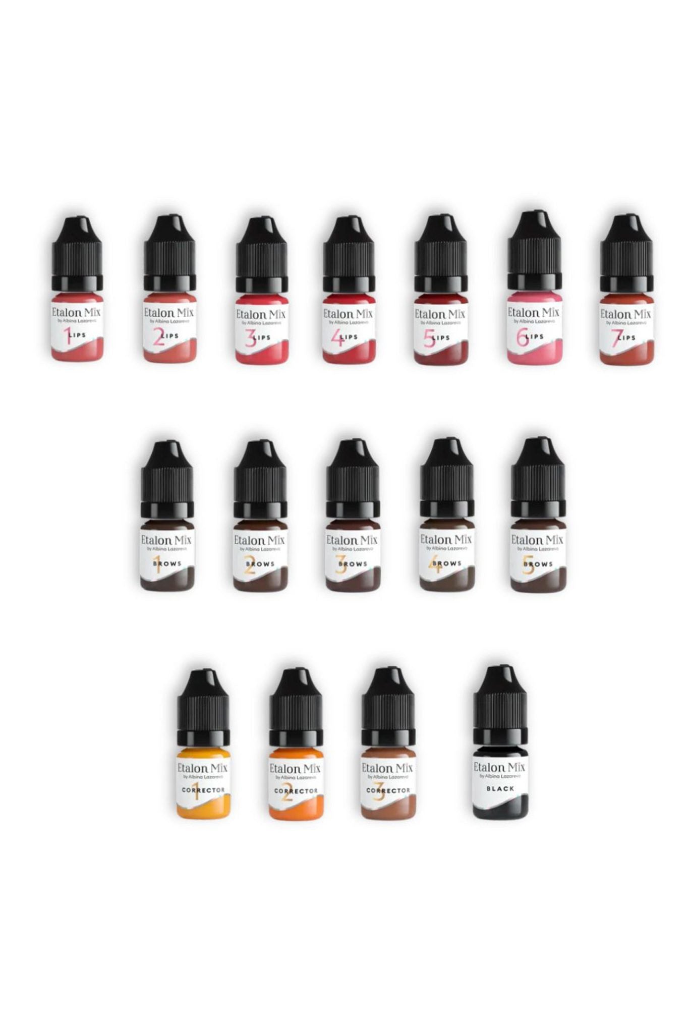 Pigmento Etalon Mix Set Completo Albina Lazareva - MKPMU