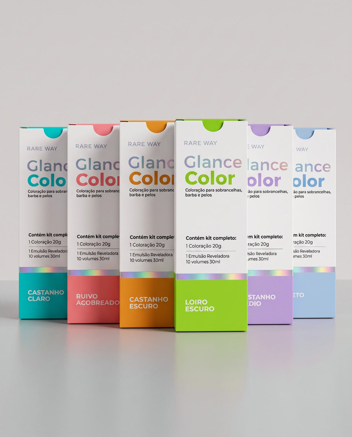 Glance Color Rare Way — los 6 tonos de la coloración para cejas, barba y vello
