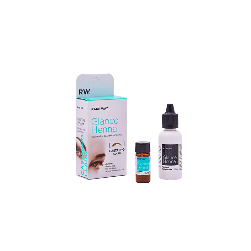 Henna para Cejas Glance Rare Way — Hasta 60 Aplicaciones