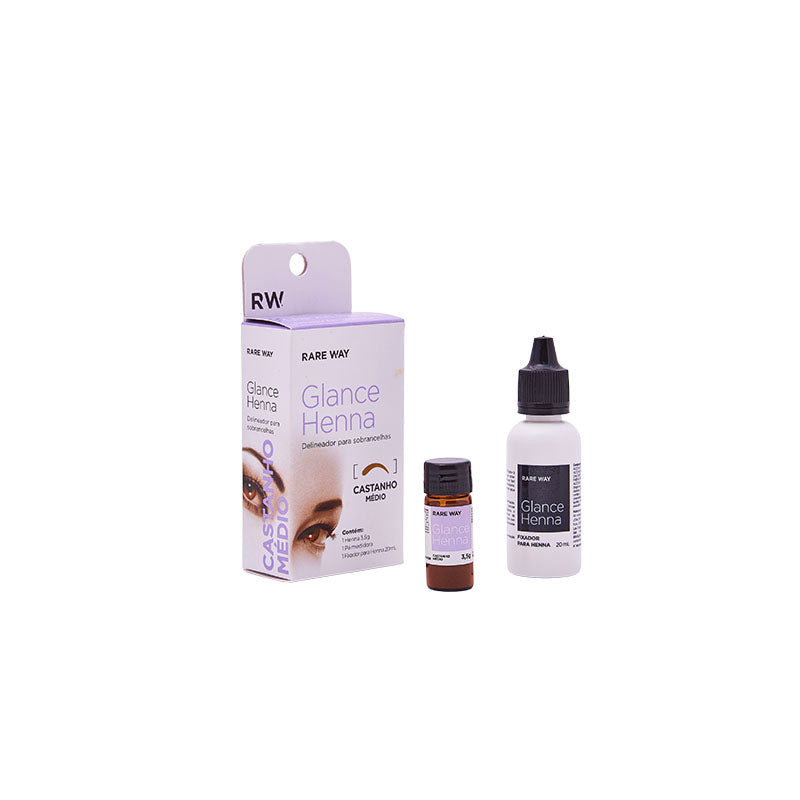 Henna para Cejas Glance Rare Way — Hasta 60 Aplicaciones