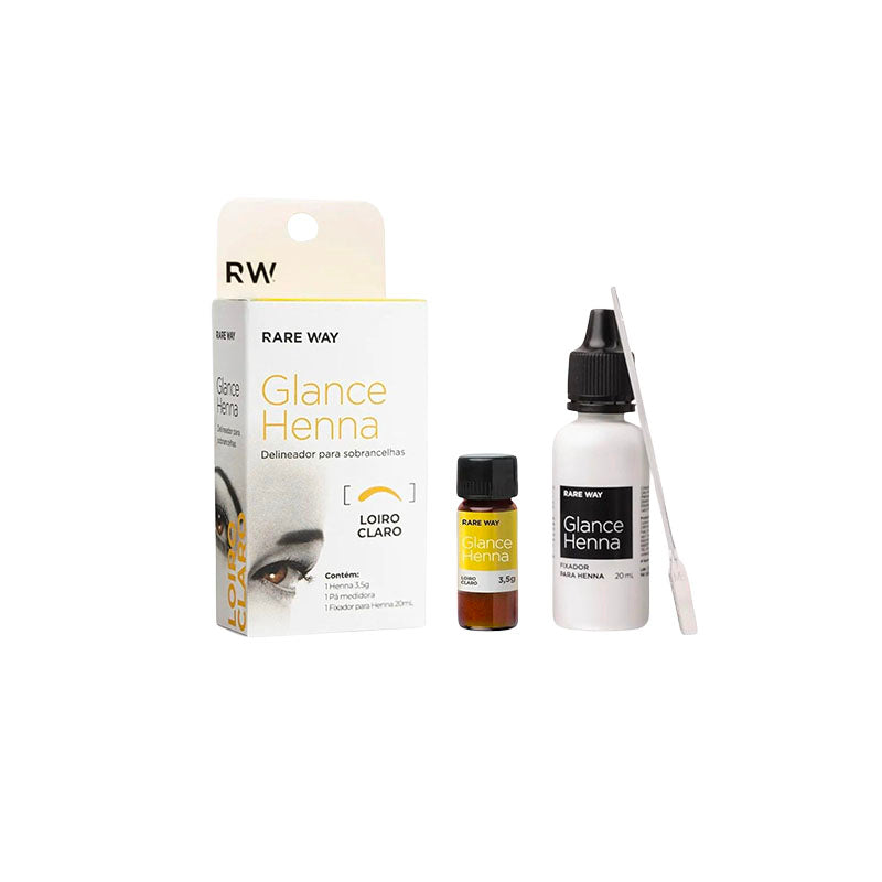 Henna para Cejas Glance Rare Way — Hasta 60 Aplicaciones