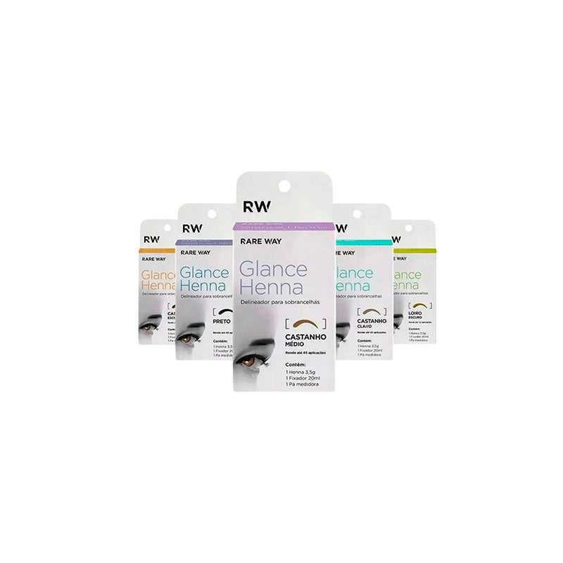 Henna para cejas Glance Rare Way, rinde hasta 60 aplicaciones