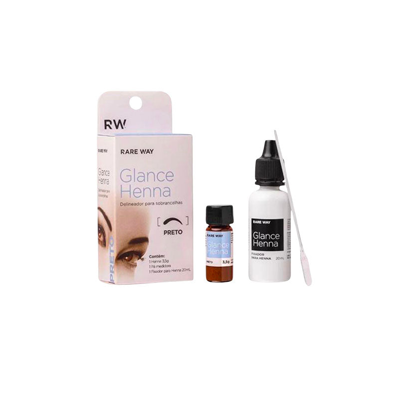 Henna para Cejas Glance Rare Way — Hasta 60 Aplicaciones