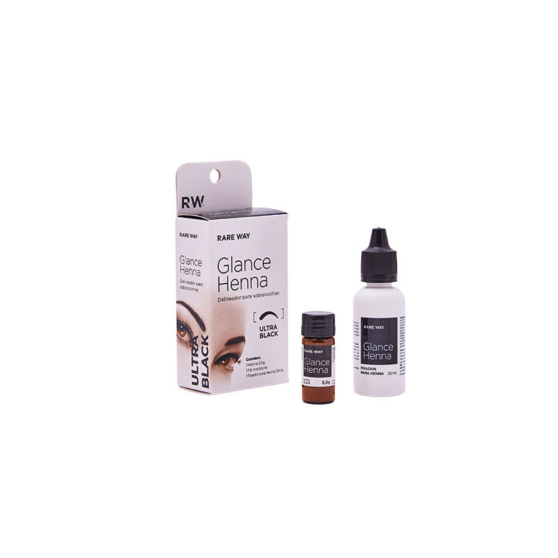 Henna para Cejas Glance Rare Way — Hasta 60 Aplicaciones