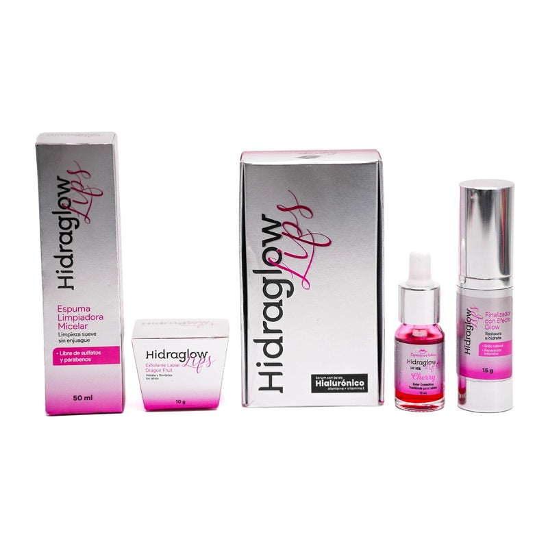 Kit Hidraglow Lips Completo | Hidratación, Color y Brillo para Labios
