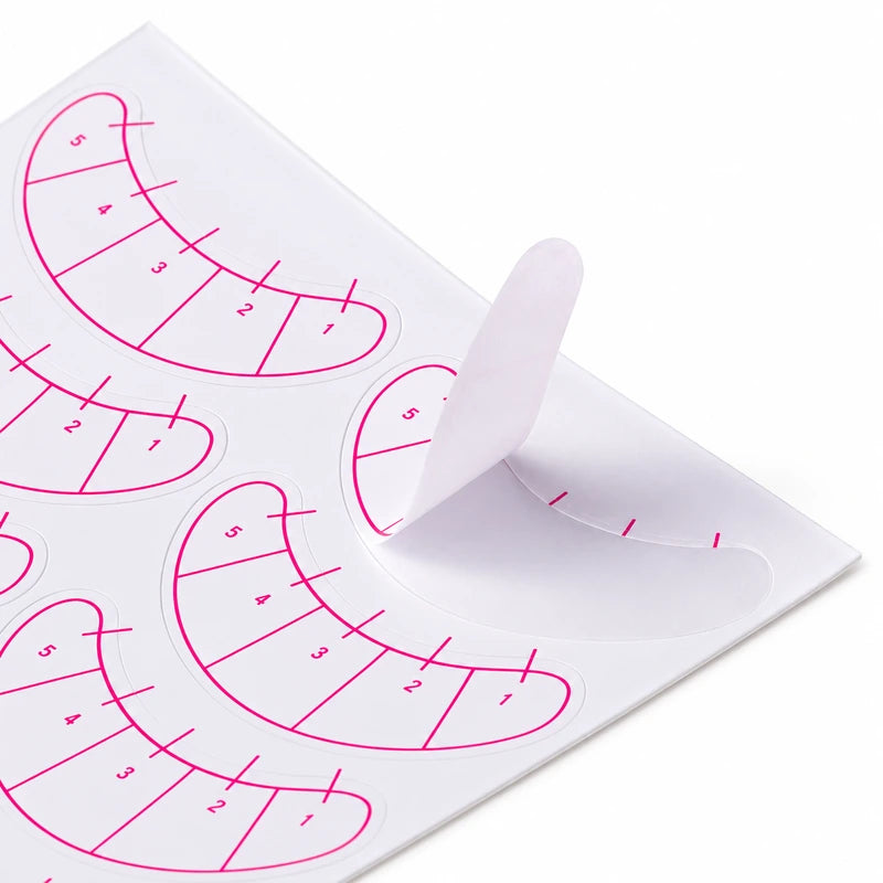 Parches de Papel con Guía de Mapping para Pestañas