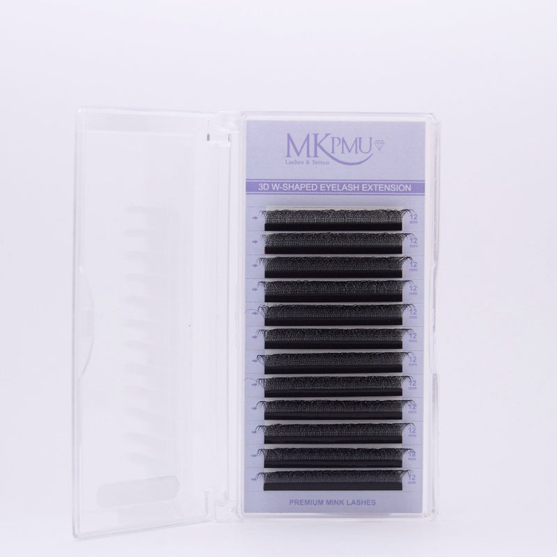 Pestañas 3D-W Longitud Fija 0.05/0.07 Curva D — Volumen Preciso | MKPMU