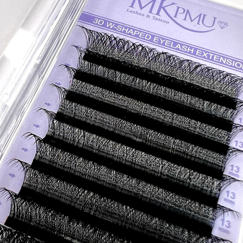 Pestañas 3D-W Longitud Fija 0.05/0.07 Curva D — Volumen Preciso | MKPMU