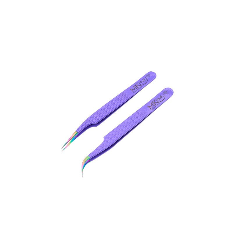 Pinza Par Recta y Semi Curva para extensión de pestañas MKPMU