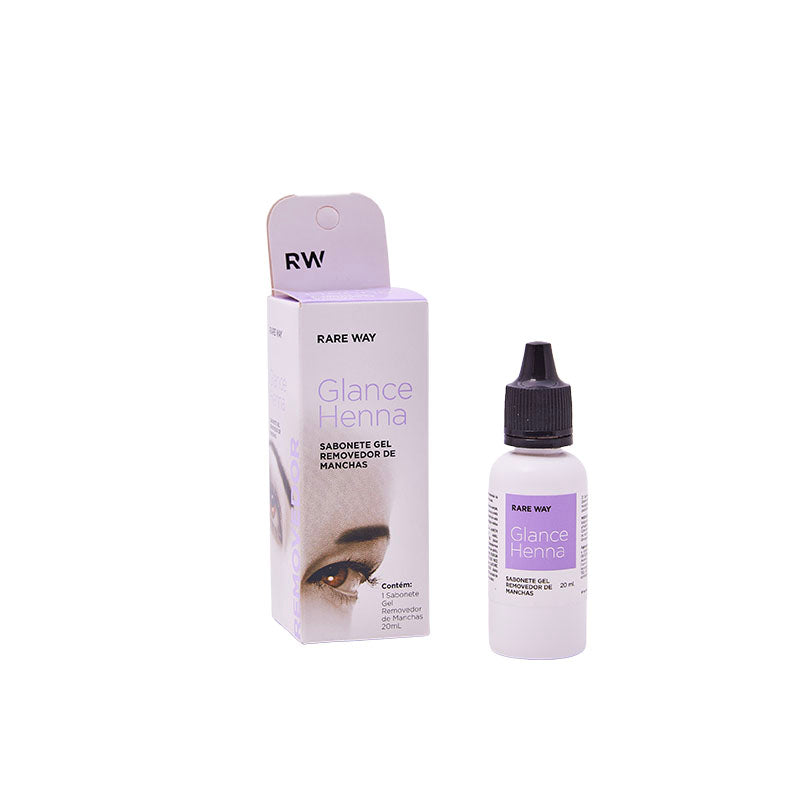 Removedor de manchas de henna Glance Rare Way para corregir el contorno de las cejas
