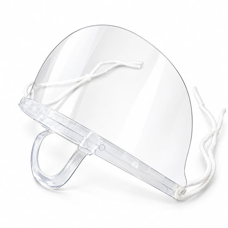 Tapabocas con visor acrílico para protección en procedimientos estéticos