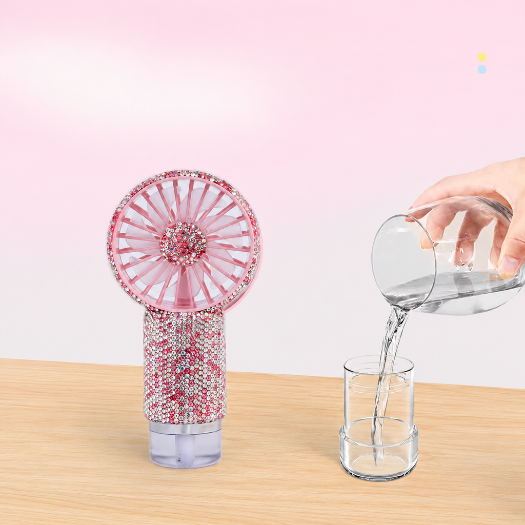 Ventilador Portátil con Nebulizador Recargable